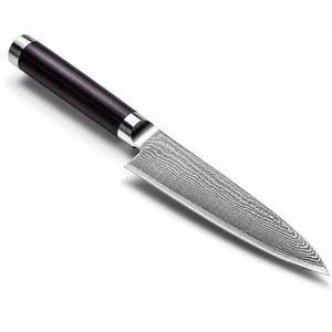 Couteau de chef professionnel de style japonais, lame en damas, manche personnalisé, couteau de cuisine, vente en gros, fournisseur OEM - Product Image 3