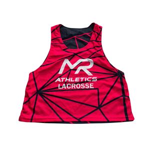 Camiseta sin mangas reversible de malla para lacrosse, con estampado por sublimación, transpirable, unisex, para adultos, con logo frontal. - Product Image 6