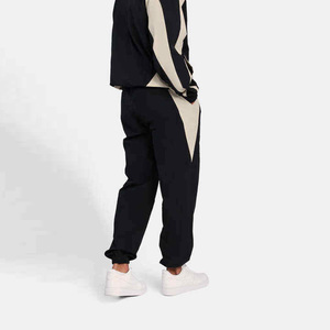 Men Color Blocking Tracksuit Full Length Zipper Closure Regular Fit Turn-<b>down</b> Collar Polyester Nylon Casual Wear Streetwear - Product Image 4