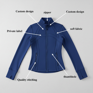 Logo Customized Yoga Wear Top Short Lightweight Running Training Wear Women Sports Jacket Clothes for Gym wear indoor Training - Product Image 6