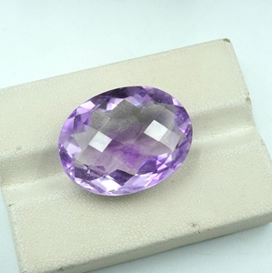 พลอยอเมทิสต์ธรรมชาติทรงรี 21 กะรัต แบบเม็ดเดี่ยว - Product Image 3