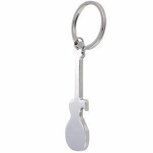 Porte-clés ouvre-bouteille en forme de guitare, porte-clés en métal, ouvre-bouteille portable, cadeau - Product Image 3