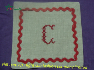 Serviettes de cocktail brodées, produit phare du Vietnam, pour les fêtes, broderie au point de croix et travaux d'aiguille, nouveauté - Product Image 6