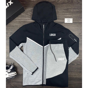 Conjunto Deportivo de 2 Piezas para Hombre, Sudadera con Capucha y Pantalones de Chándal, Personalizable con Logotipo, para Otoño e Invierno - Product Image 1