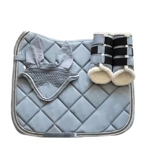High Quality Factory Leather & Fleece Lining Custom Horse Saddle Pads Western <b>Equestrian</b> Wholesale Low Price - Product Image 1