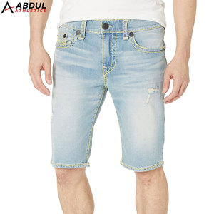 Pantalones Cortos de Mezclilla a la Moda para Hombre, Ropa Casual de Verano, Cómodos, Duraderos, Elegantes, Atuendo Diario, Estilo Urbano Moderno - Product Image 1