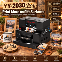Mesin Printer UV A4 2030 dengan Printhead XP600 untuk Cetak Casing Ponsel Personal dan Cetak Hadiah Promosi