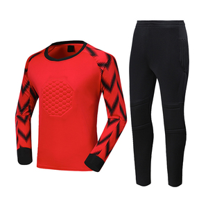 Uniforme de portero para jóvenes y adultos, kit de portero de fútbol acolchado personalizado, camiseta de fútbol de manga larga con pantalones protectores - Product Image 5