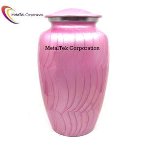 Full Size Pink Cremation Urn Enamel Colour Metal <b>Keepsake</b> <b>Ashes</b> Jars <b>for</b> Human Pet <b>Ashes</b> Wholesale Funeral Burial Memorial Urns - Product Image 3