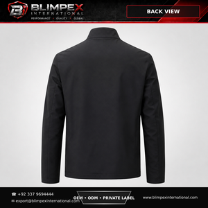Veste Safari Homme Unie à Col Mandarin et Fermeture Éclair, Imperméable en Toile, Coupe Slim, Manches Classiques, Idéale Hiver - Product Image 5