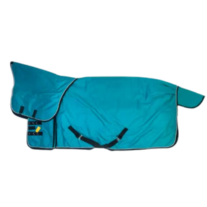 Couverture de course pour chevaux 1200D 220g en polyfill, avec doubles sangles de cou et doubles sangles de poitrine, durable, légère et imperméable pour l'équitation - Product Image 3