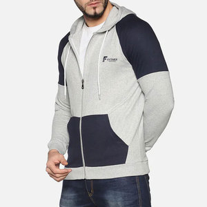 Meilleur prix pour les sweats à capuche zippés pour hommes en stock, sweats à capuche zippés pour hommes de bonne qualité, sweats à capuche zippés basiques pour hommes - Product Image 3