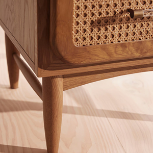 Table de chevet scandinave de luxe intelligente avec double tiroir de rangement pour hôtel et chambre à coucher - ARTIKA - Product Image 4