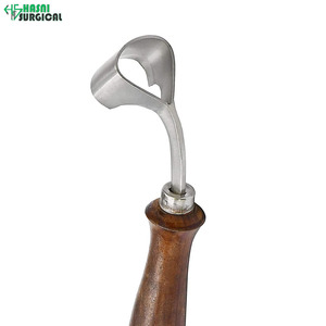 Cuchillo Quirúrgico para Pezuñas, Doble Filo, Forma Ovalada, de Acero Inoxidable Veterinario - Product Image 3