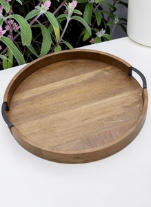 Unicorn Handicrafts Durable Easy Clean Natural Finish <b>Wooden</b> Dining Serving <b>Tray</b> Handmade Food <b>Table</b> <b>Tray</b> Catering Restaurant - Product Image 5