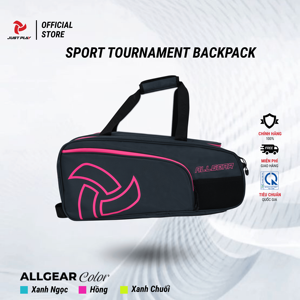 Sac à dos de pickleball Just Play All, grand format, 6 compartiments, rangement pour raquettes et chaussures, fermeture éclair en PVC imperméable, sac de voyage 36-57L - Product Image 2