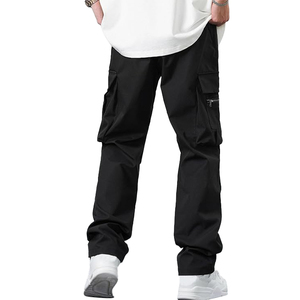 High Quality French Terry Cotton Oversized Baggy Sweatpants Custom Straight Curved Striped <b>Trousers</b> with <b>Drawstring</b> Rope - Product Image 4