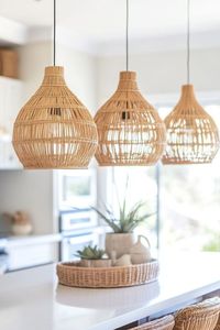 Lámpara Colgante de Ratán Hecha a Mano, Tamaño Personalizado, Lámpara Colgante de Mimbre Natural para Decoración del Hogar, Soluciones de Iluminación Interior - Product Image 5
