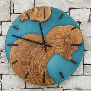 Horloge murale numérique en résine époxy de qualité export, décoration créative pour la maison, chambre à coucher - Product Image 1