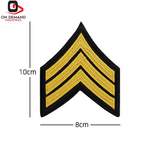 Écussons brodés haut de gamme pour manches, logo personnalisé, vente en gros d'usine, service OEM ODM, qualité export, commande en gros - Product Image 3