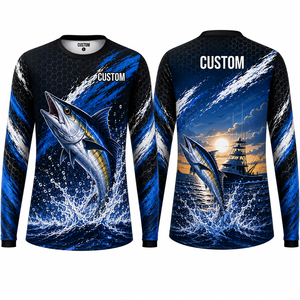 เสื้อตกปลาพิมพ์ลายตามสั่ง Sublimation 2027 เสื้อผ้าตกปลาสำหรับผู้หญิง เสื้อผ้าตกปลาพิมพ์ลายตามสั่ง - Product Image 4