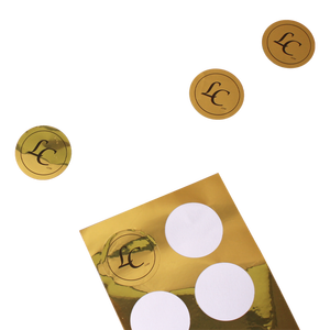 สติกเกอร์ไวนิลสีทองแบบกำหนดเองสำหรับขวดซอสพริก น้ำผึ้ง แยม ฉลากบรรจุภัณฑ์ของขวัญ - Product Image 1