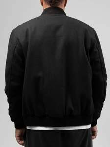Chaqueta Varsity de Invierno Personalizada para Hombre, Chaqueta de Cuero Genuino con Forro Polar, Logotipo Personalizado Bordado en la Parte Delantera, Ropa Exterior Informal Premium OEM ODM - Product Image 6