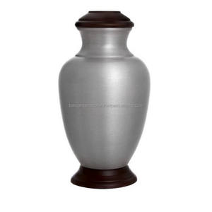 Urnas de cremación de latón clásicas superiores de alta calidad con urnas funerarias de metal con acabado de color púrpura para cenizas humanas - Product Image 6