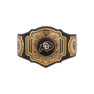 เข็มขัดแชมป์ CU Boulder Go Buffs แบบปรับแต่งได้ เข็มขัดกีฬาระดับพรีเมียม รางวัลคุณภาพสูงสำหรับแฟนๆ และนักสะสม CU - Product Image 1