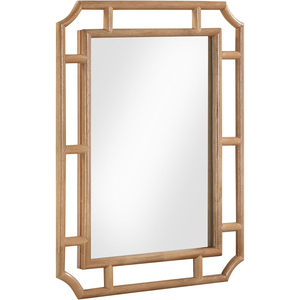 Espejo Redondo de Madera de Diseño Clásico, Espejo de Madera Maciza, Espejo Decorativo Circular Moderno para Sala de Estar, Hotel, Precio al por Mayor - Product Image 5