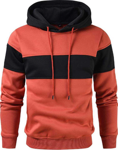 Winter <b>Men's</b> Hooded Sweatshirt Casual Sports Color Block Zipper Hoodie <b>Men</b> - Product Image 4