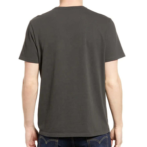 Camiseta de Hombre de Algodón de Manga Corta, Tejido Sólido, con Logotipo Personalizado de Alta Calidad, Transpirable, Estilo Casual Urbano - Product Image 2