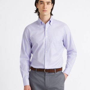 Camisa de Vestir Ligera para Hombre, Personalizada OEM ODM, Mezcla de Poliéster, Casual, Verano, con Botones, Hecha en Pakistán - Product Image 3