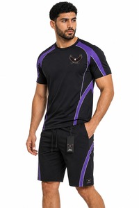 Conjunto Deportivo para Hombre, con Camiseta y Pantalones Cortos Cómodos para Ejercicio, Trotar, Deportes y Uso Casual - Product Image 3