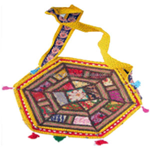 BohoMain India Ethnic <b>Star</b> Shape <b>Mirror</b> Work Women's Messenger Bag Vintage Boho Purse Handmade Recyclable Eco Friendly Crossbody - Product Image 2