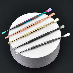 Ensemble de pousse-cuticules portable en acier inoxydable à double tête coloré, facile à utiliser, avec ouverture large pour manucure et pédicure - Product Image 4