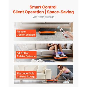 Plataforma Vibratoria de Cuerpo Completo, Máquina de Ejercicio para el Hogar, Equipo de Fitness para Drenaje Linfático y Pérdida de Peso - Product Image 4