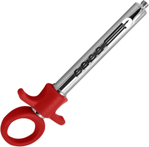 Jeringa Dental Automática Pasiva Premium - Mango de Plástico Rojo, Acero Inoxidable, Reutilizable, Jeringas de Anestesia Local Dental con Aspiración - Product Image 5