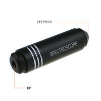 Spectroscope gemmologique professionnel portatif 55 mm |   Analyseur de spectre d'absorption en aluminium pour l'identification des pierres précieuses (OEM)