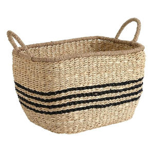Cesta de almacenamiento de algas marinas natural, ligera y hecha a mano, un nuevo producto para la decoración del hogar, hecho en Vietnam. - Product Image 1