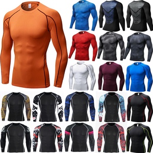 เสื้อกล้ามรัดรูปแขนยาวสำหรับผู้ชาย ผ้าทวิลล์ผสมสแปนเด็กซ์/โพลีเอสเตอร์ ใส่สบายกระชับรูปร่าง เหมาะสำหรับฤดูใบไม้ผลิ - Product Image 5