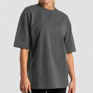 Nueva Camiseta de Verano 2026 de Talla Grande, Ligera, al por Mayor, con Estampado, Ajuste Holgado, Hombros Caídos, Lisa, para Correr - Product Image 5