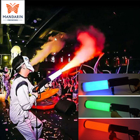 Pistolet à fumée professionnel LED DJ CO2 Airsoft pour bar, soirée, scène, accessoires d'ambiance, jet de fumée CO2, pistolet à air