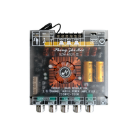 Modulo AS21 Ev Tipi Amplifikatör 2.1 Kanal TPA3255 220W+220W+350W DC16-38V FM Radyo 5.1 Uzaktan Kumandalı TWS için