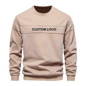 Sudadera de Cuello Redondo para Hombre, Color Sólido, Corte Regular, Tejido de Algodón, Estilo Casual para Otoño, Logotipo Personalizado con Impresión Frontal - Product Image 2