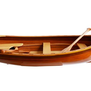 K197 - Whitehall <b>Wooden</b> Dinghy 5-Foot Display High Quality Durable Freestanding OMH Vietnam Home Craft 157.5Lx67Wx40H cm - Product Image 4