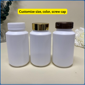 Sello de Bomba para Envases de Cápsulas de HDPE para Medicamentos, Certificado ISO 9001, Botellas de Diseño Personalizado, Envases Cilíndricos Industriales Nuevos para Medicamentos - Product Image 2