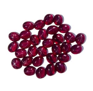 Rubí Estrella Roja de Alta Calidad 3A, Rubí Estrella Roja Ovalado Transparente, Gema Suelta para Joyería, Precio al por Mayor - Product Image 2