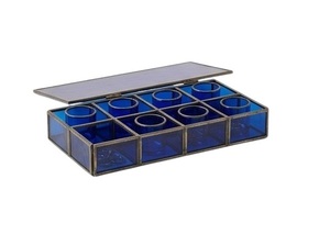Rose Gold Hexagonal Glass Jewelry <b>Box</b> Metal & Clear Glass Trinket Organizer Display Case <b>With</b> <b>Lid</b> Perfect Gift For Home - Product Image 3