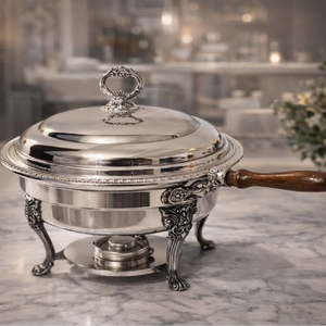 Sleek silver rectangular chaffer Durable and high-capacity For Hotel Restaurant Wedding Party or Home Use available at wholesale - Product Image 3